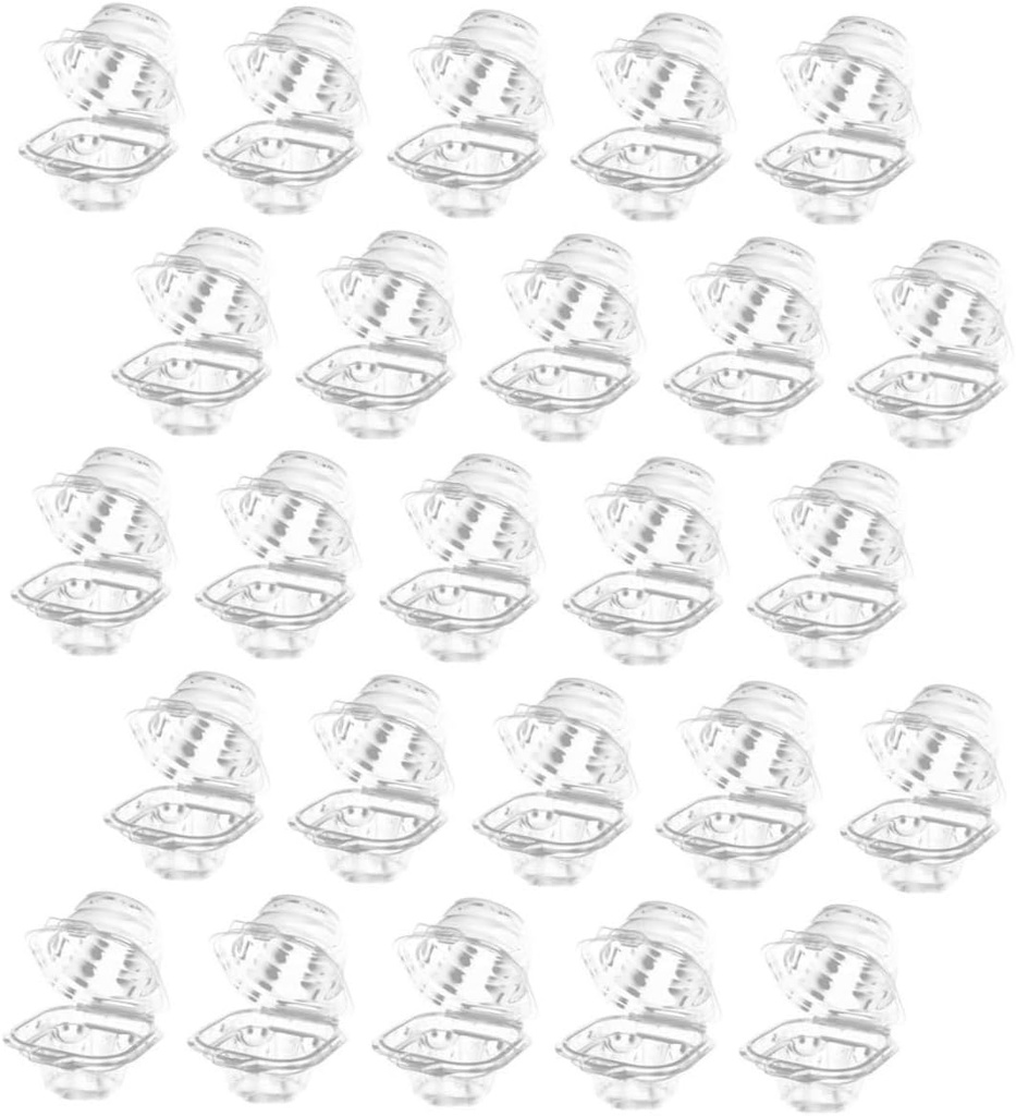 25Pcs Clear Cupcake Holders Cupcake Boxes for Desserts Versatile Muffin Containers for Cakes Egg Tarts and Cookies Flat Storage Design for Easy Organization