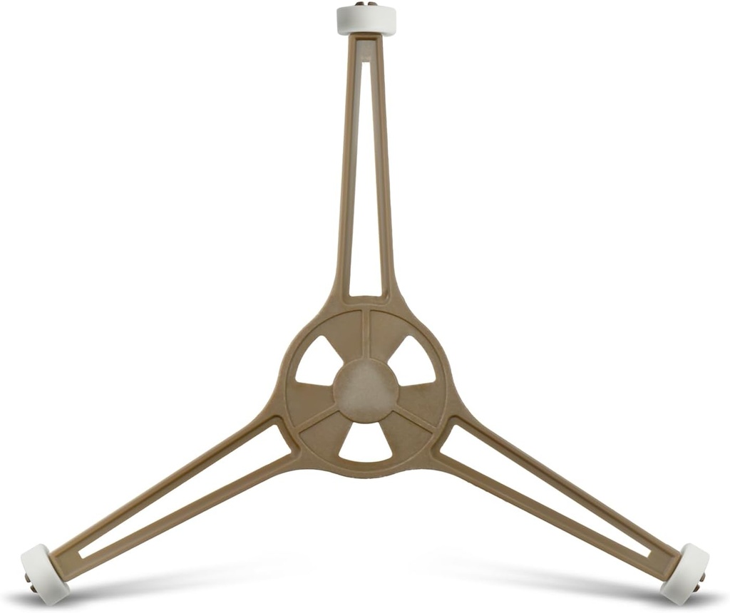 Triple Arm Microwave Oven Turntable, Microwave Oven Glass Tray Rotating Roller Support Ring Arm Length 3.54" with 14mm Rollers