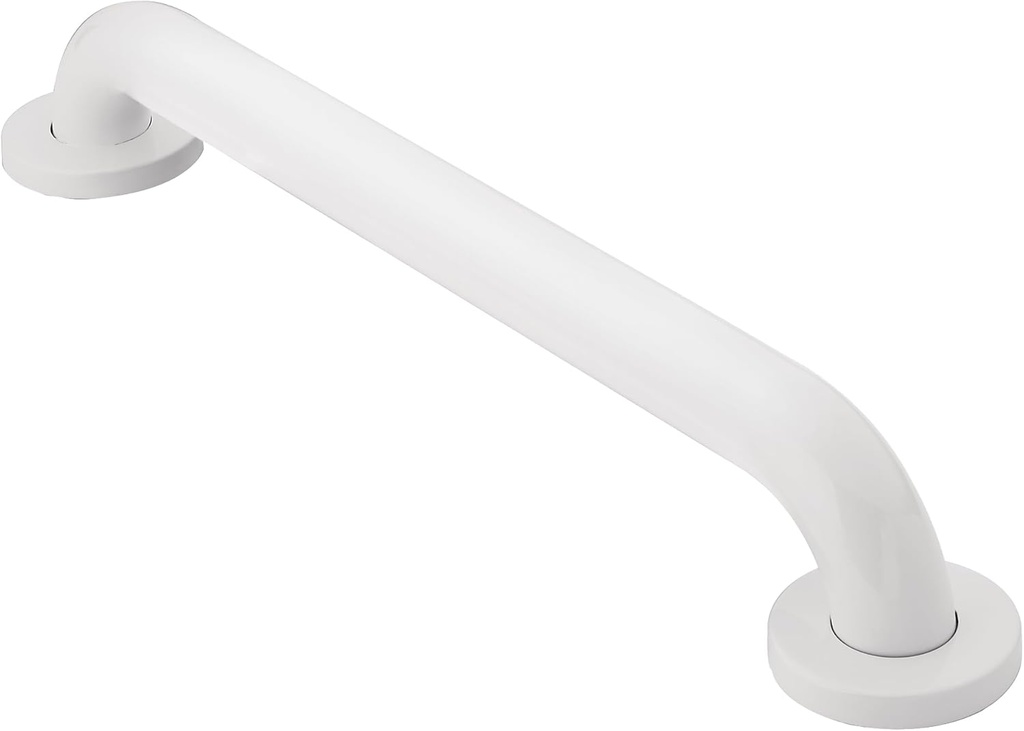 Moen R8742W Bathroom Safety 42-Inch Stainless Steel Bathroom Grab Bar, Glacier White
