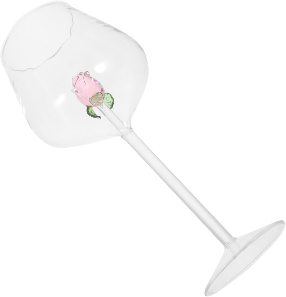 Ciieeo 1Pc Crystal Wine Goblet Elegant Glass Cup for Red Decor Parties and Celebrations Stylish and Practical Drinkware