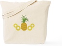 CafePress Pineapple Fruit Tote Bag Reusable Natural Beige Canvas Shopping Bag