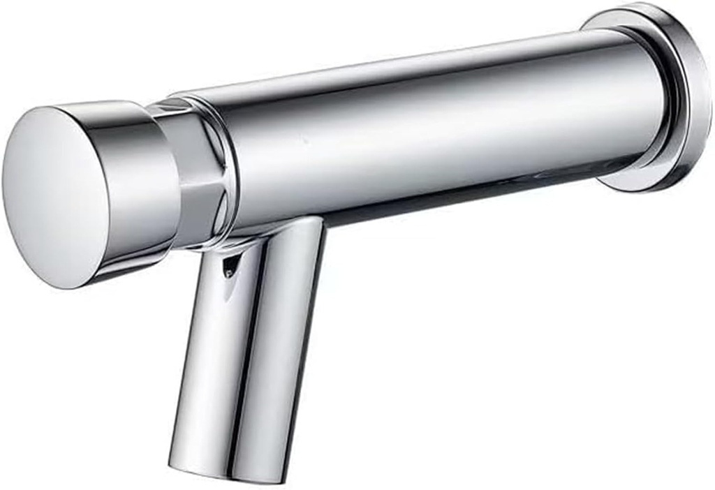 Wall Mounted Delay Faucet Kitchen Self Closing Saving Water Sink Brass Chrome Tap Bathroom Wash Basin Faucets,Time Delay Faucet