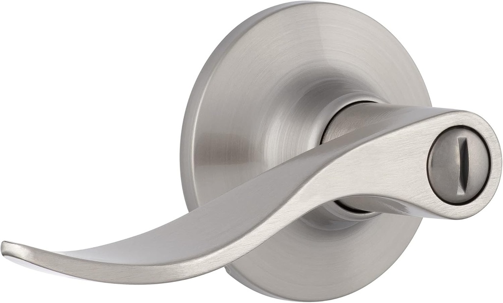 Miseno MLK3011 Torry Wave Privacy Door Lever Set - Satin Nickel