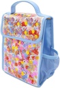 Packed Party Little Letters Confetti Lunch Bag, Blue, 10.5in x 8.5in x 4.5in