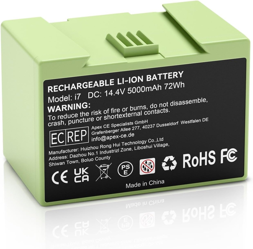Bonadget Advanced 5000mAh Replacement for iRobot Roomba Battery j7 j6 j5 i8 i7 i5 i3 e6 e5 for Roomba Battery Replacement j7 Plus j8+ Lithium-ion 14.4V