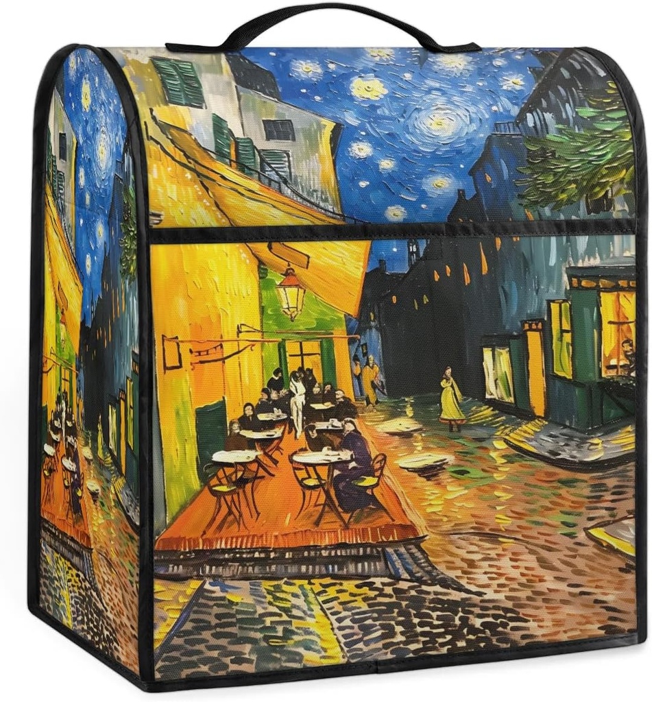 6-8 Quart Kitchen Aid Cover Art Galaxy City Stand Mixer Cover Dust Cover Of Mixer Washable Kitchen Appliance Covers Food Processor Cover with Top Handle Kitchen Aid Mixer Cover Compatible