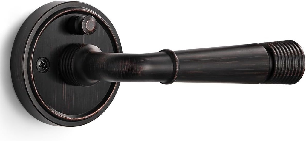 1 Pack Oil Rubbed Bronze Door Lever Interior Privacy Door Handle Antique Door Knobs for Bedroom and Bathroom,Zinc Alloy