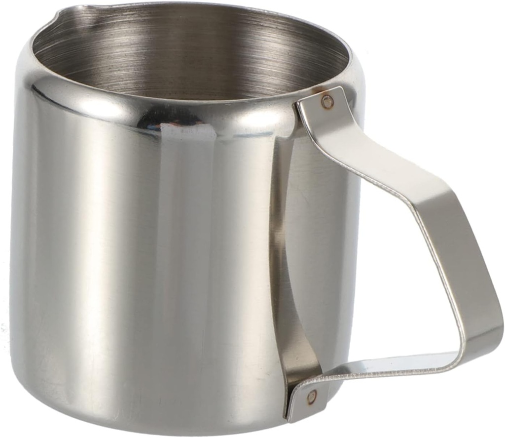 Stainless Steel Milk Cup with Handle Frothing Pitcher for Coffee Milk Tea for Home Cafe Restaurant Use