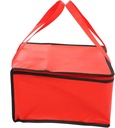 2Pcs Insulated Food Bags Portable Lunch Handbags with Reinforced Handles for Hot and Cold Food Storage Lightweight Red Thermal Pizza and Cake Carrier for Takeout and Picnic