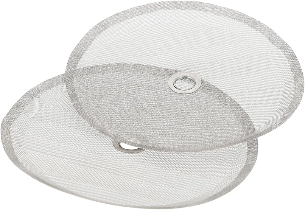 2pcs Stainless Steel Filter Mesh Screen for Coffee and Tea Makers Reusable Replacement Filters for Enhanced Brewing Experience Set