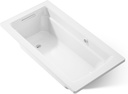 Kohler 1123-W1-0 Archer® 60" x 32" drop-in bath with Bask® heated surface, White