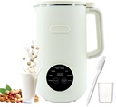8-in-1 Automatic Soy Nut Milk Maker,40oz Soy Milk Maker for Homemade Almond,Oat,Soy Milk,Rice Paste,Complementary Food,Juice,Milk Maker Machine with Delay Start/Keep Warm/Self Clean/Boil Water (White)
