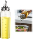Olive Oil Dispenser Bottle,Oil Dispenser For Kitchen,Bottles For Kitchen,17 Oz Automatic Opening And Closing Leak Proof Glass Dispenser