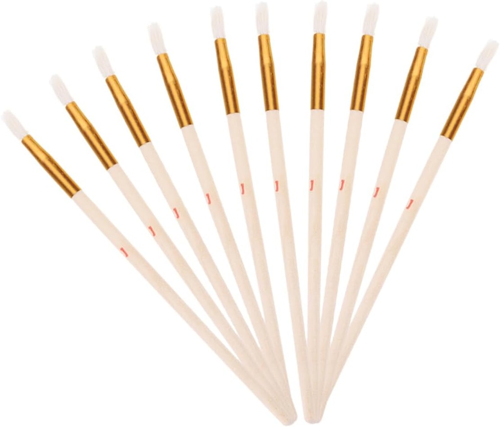 10-Piece Manual Pollinator Brush Set for Garden Hand Pollination Tools – for Fruits Vegetables and Flowers – Sturdy and Portable Gardening Supplies