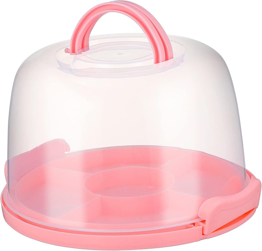 Dessert Carrier Lid Reusable Cupcake Container Cake Keeper for Transport