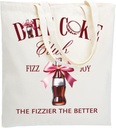WZJHCL Diet Drinks Tote Bag Diet Drink Club Tote Shopping Bag Diet Drink Lover Gift Soda Addicted Reusable Grocery Tote Bag