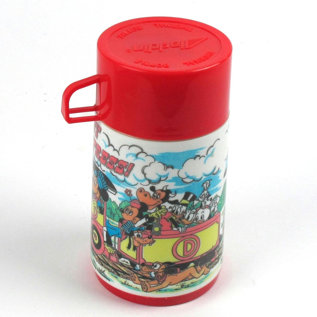 Vintage 1979 Disney Express Metal Aladdin Lunch BOX & Thermos