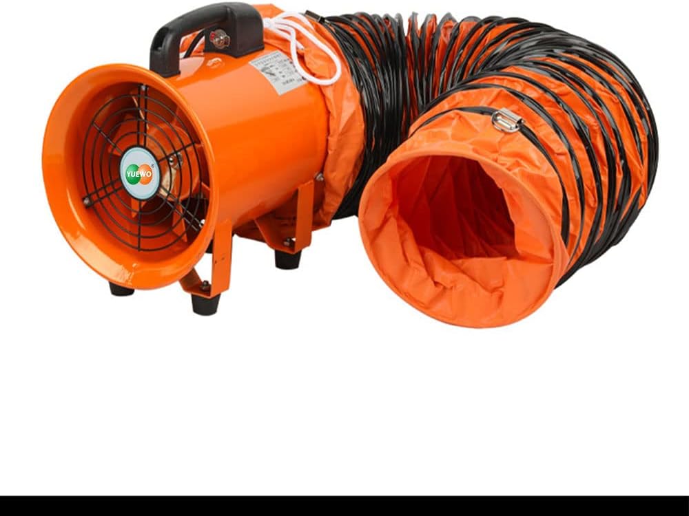 12In Utility Blower/Exhaust Axial Hose Fan Ventilation Fan 2800 m3/h High Velocity Portable Ventilator with 3m Duct Hose
