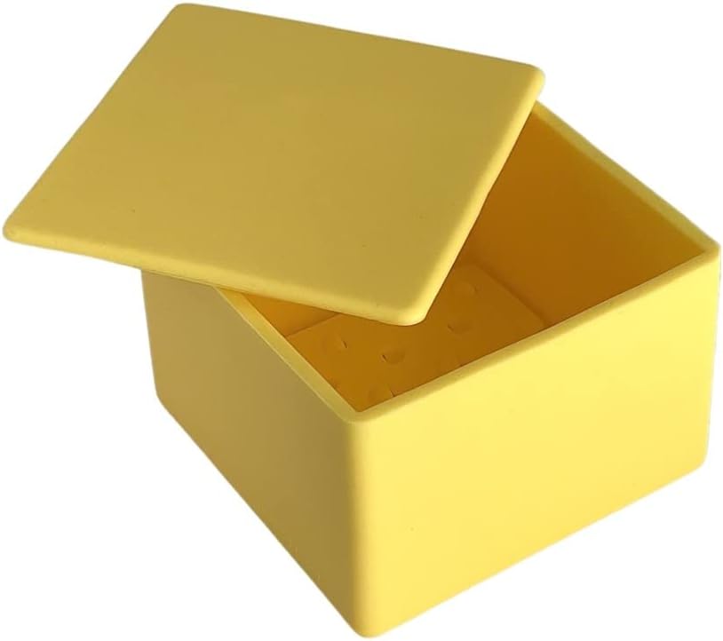 CapaBunga Cheese Vault for Soft Cheese - Reusable Artisan Cheese Storage Container for Fridge - Food Grade Silicone Cheese Container 5x5x3.5” - Easy to Clean Cheese Keeper for Refrigerator – Butter