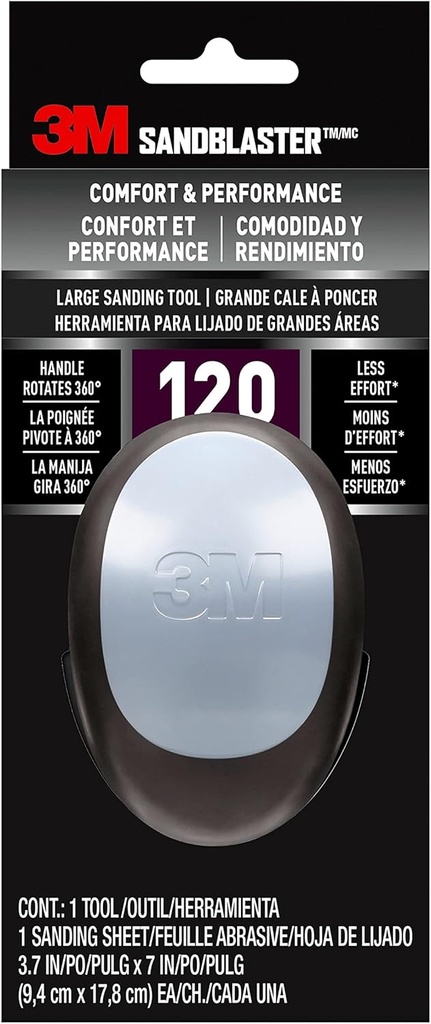 3M SandBlaster Large Sanding Tool, 3.7 in. x 7 in.