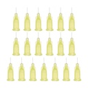 PATIKIL Blunt Tip Dispensing Needles 32G, 20 Pcs 0.26 Inch Industrial Liquid Dispenser Needle with Lure Lock for Refilling Liquid Ink Adhesive Glue, Yellow
