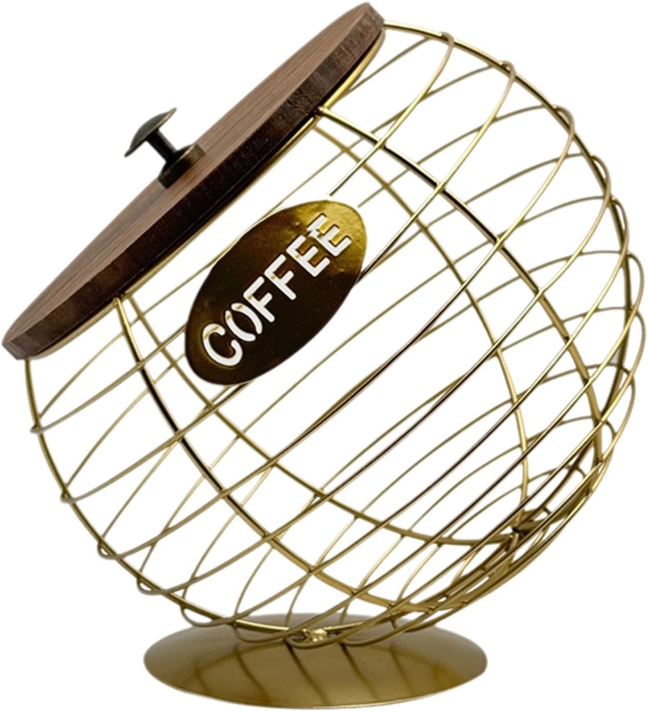 Coffee Pods Organiser Iron Art Dried Fruit Snacks Dispenser Large Capacity Espresso Holder Diagonal Storage Basket Fruit And Vegetable Holder