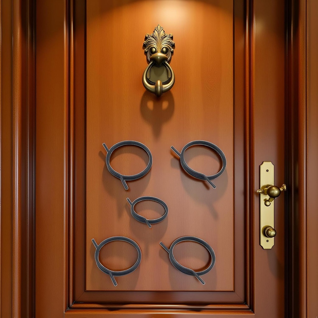 5 Pcs Door Handle Springs, Replacement Door Handle Springs for Door Knob Handle Lever Latch Internal Coil Repair Spindle Lock Torsion Spring