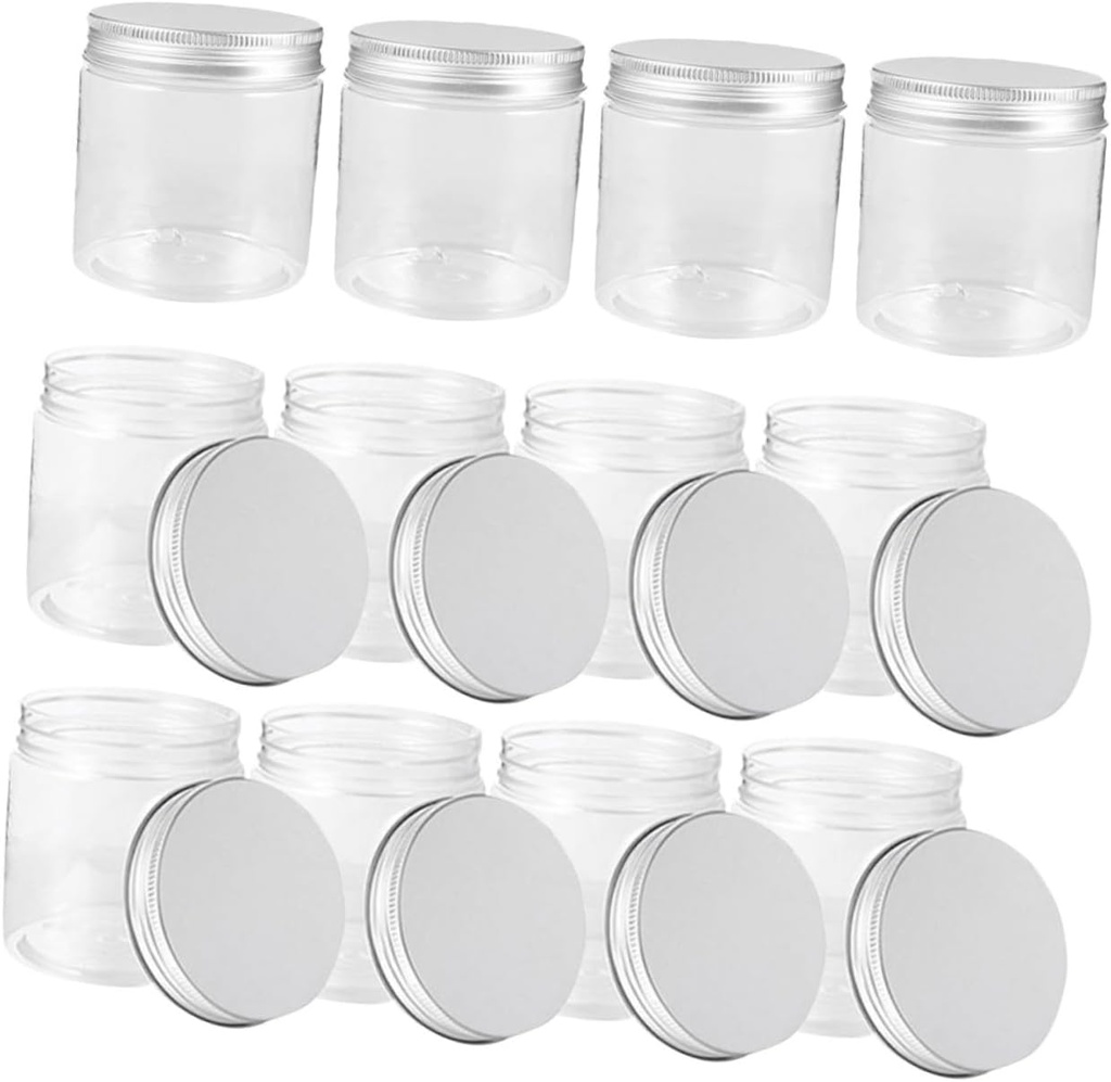 Mini Jar Leak Storage Containers with Lids for Spices Jams Cookies and Candles Transparent Design for Food Preservation