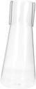 Multi-function Glass Carafe Water Jug for Iced Tea Juice and Beverages Elegant Design for Bedroom Office Use Friends