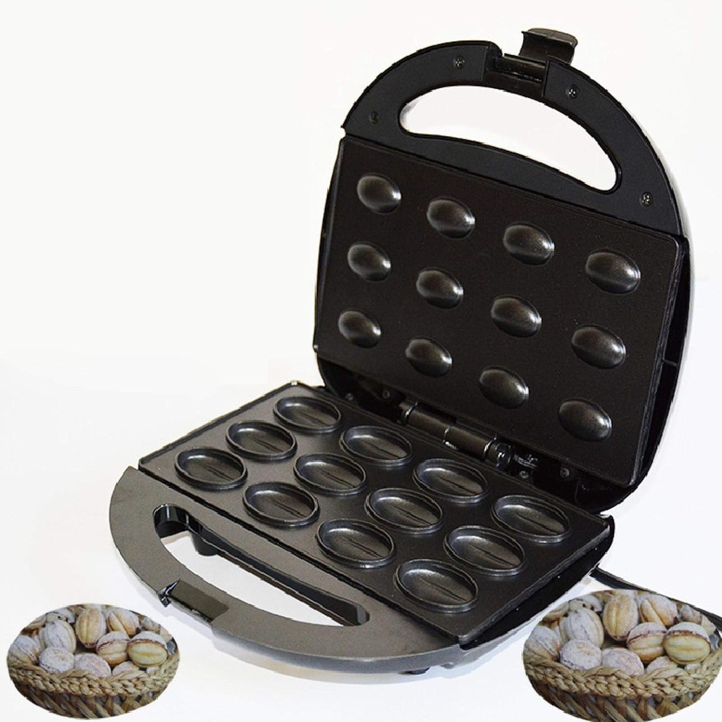 sandwich maker toastie， JamieLin Household Electric Walnut Cake Maker ， Small Nut Waffle Machine Sandwich Iron Toaster Breakfast Baking Pan