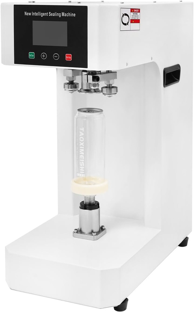 Commercial Can Sealer Machine, Automatic Soda Can Sealer, 370w 110v Can Sealing Machine, with Led Display, for Aluminum, Plastic Cans, Fits 11.16oz To 21.98oz Cans (55mm/2.17" Lids)