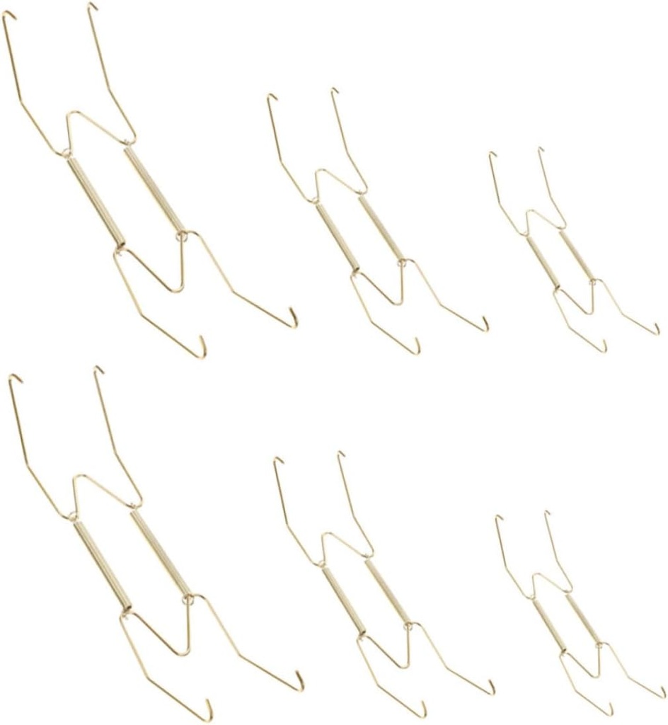Invisible Spring Hanging Plate Rack Small Plate Hangers for Wall Display Decorative Holders