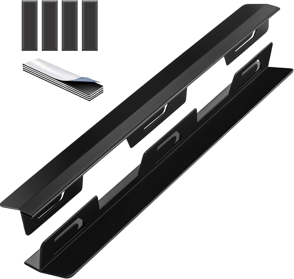 Anti-slip Not Sharp Stove Gap Covers Stainless Steel 2PCS 13.8"~27.6" Adjustable Oven Gap Filler for Counter Stove Guards Effectively Protect Cooktop Trim Kit Suitable for Uneven Surface