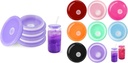 Joyclub A Bundle of 12 Pack Acrylic Lids for 16 oz Glass Cups with Bamboo Lids and Straws Reusable Iced Coffee Cup Beer Can Drinking Glasses for Smoothie Whiskey Boba Soda Tea Gift