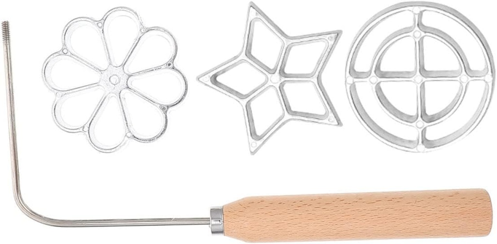 Diy Snack Maker Aluminum Waffle Mold Frying Bunuelos Molds Pan Cakes and Waffles Snack