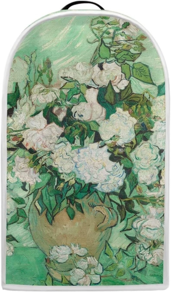 Van Gogh White Rose Blender Appliance Cover Blender Dust Cover Stand Mixer Or Coffee Maker Juice Appliance Cover Keep Your Kitchen Clean Blender Cover for Home Kitchen