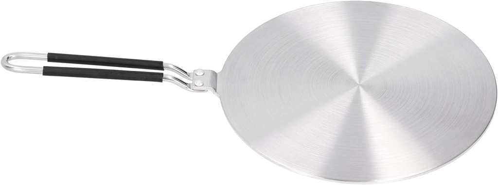 Induction Adapter Plate, Induction Plate Adapter Stainless Steel Induction Adapter with Silicone Handle Cover Heat Diffuser For Gas Stove For Induction Cooker, Gas Stove, (24cm#)