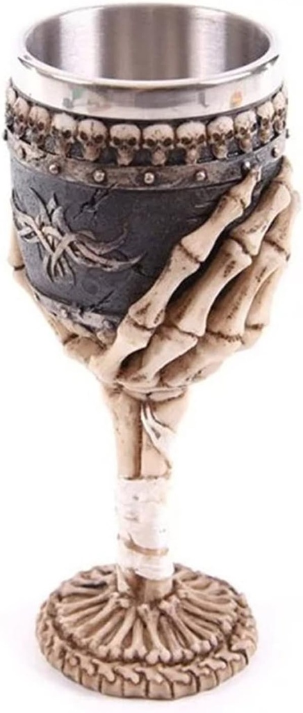 Skull Hand Wine Cups Resin Stainless Steel Coffee Mug Cool Drinkware Skull Goblet Wine Cup For Kitchen Drinking