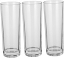 GLEAVI 3Pcs Transparent Glass Cup Clear Beverage Juice Mug Versatile Water Coffee Glassware for Home Office Parties present for Special Occasions