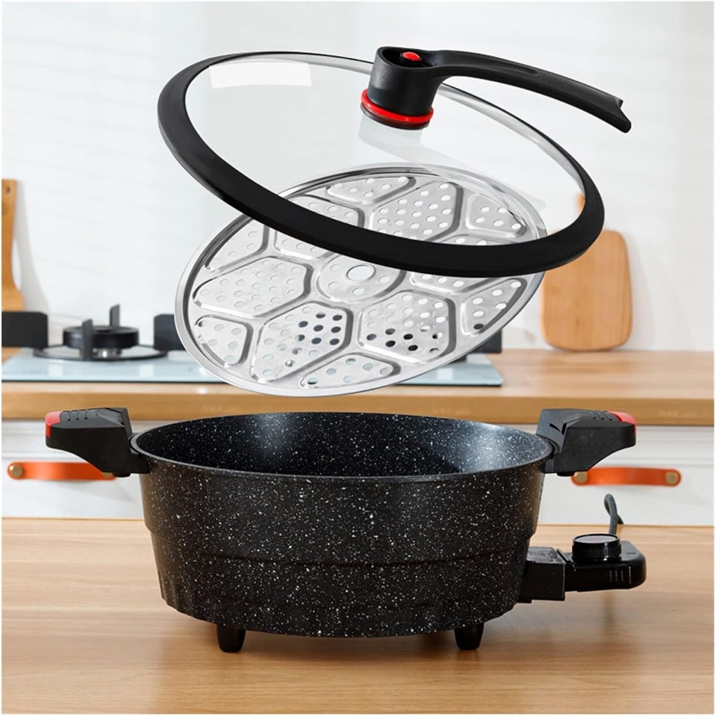 7L Capacity Micro Pressure Cooker Instant Heatint Electric Cooking Pot Household Non-stick Maifan stone Hotpot Boiler Steamer