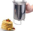 Stainless-Steel Pancake Batter Dispenser Handheld Pancake Batter Dispenser - 900ML Professional Batter Funnel Kitchen Tool for Baking Cake Cupcakes Crepes Waffles Pancake