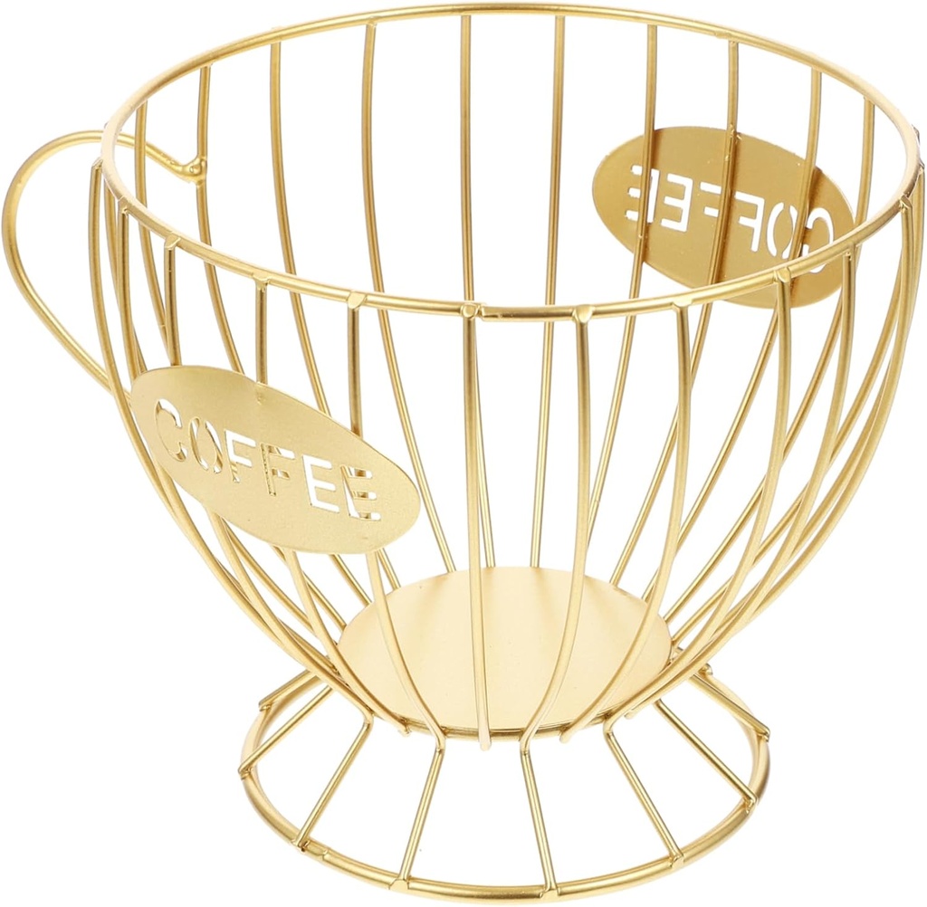 KICHOUSE Pod Holder for Coffee Capsules Capsule Storage Basket Decorative Coffee Bar Accessory Easy Clean