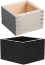 Luxshiny 2pcs Japanese Wooden Sake Box Elegant Storage for Sake Cups Jewelry Craftsmanship for Home Restaurant Tea House Use