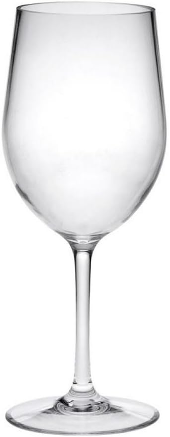 Designer Tritan Lexington Clear Glasses Set of 4 (12oz), Premium Quality Unbreakable Stemless Acrylic Glasses for All Purpose Red or White (Clear)