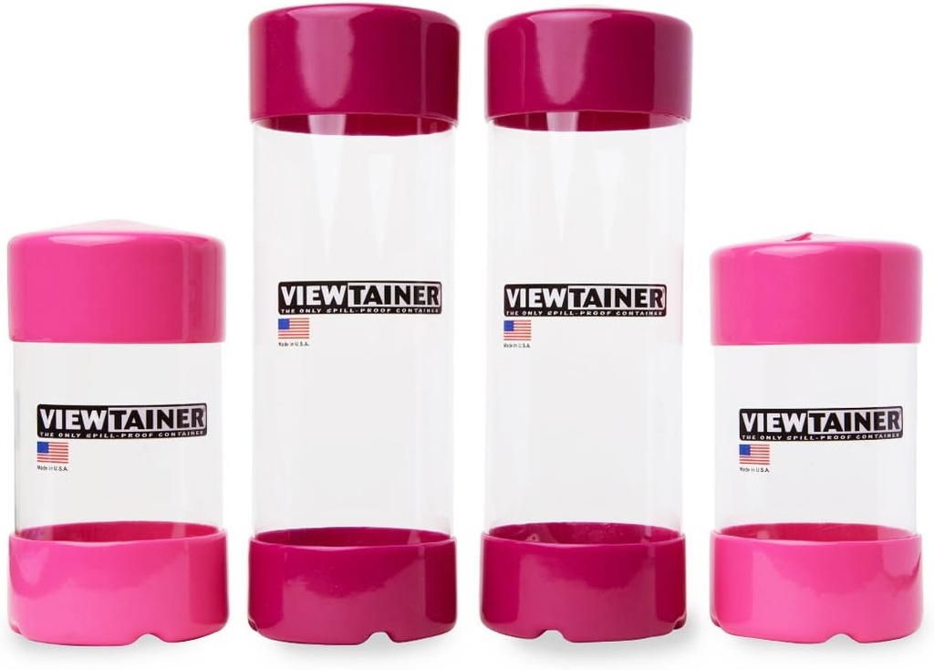 Viewtainer Slit-Top 4-Pack - 2.75" (Pink/Raspberry)