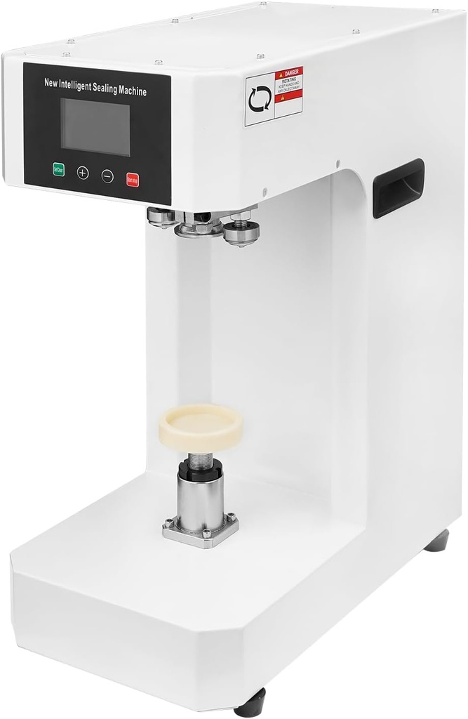 Automatic Can Sealing Machine, 370W Commercial Soda Cans Sealer Aluminum and Plastic Cans Diameter 2.17" Speed 1600Rpm Applicable Can Capacity 330 500 650Ml