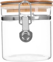 Mobestech Airtight Glass Food Storage Jar Lid High Borosilicate Canisters for Tea Spices Sugar and Cookies and Leakproof for Kitchen Organization