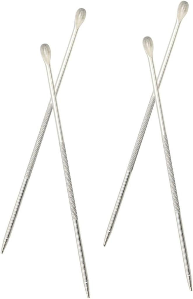 Garneck Latte Decorator Pen 4 Pack Stainless Steel Hook Stitch Tool Ideal for Coffee Tea Cake More