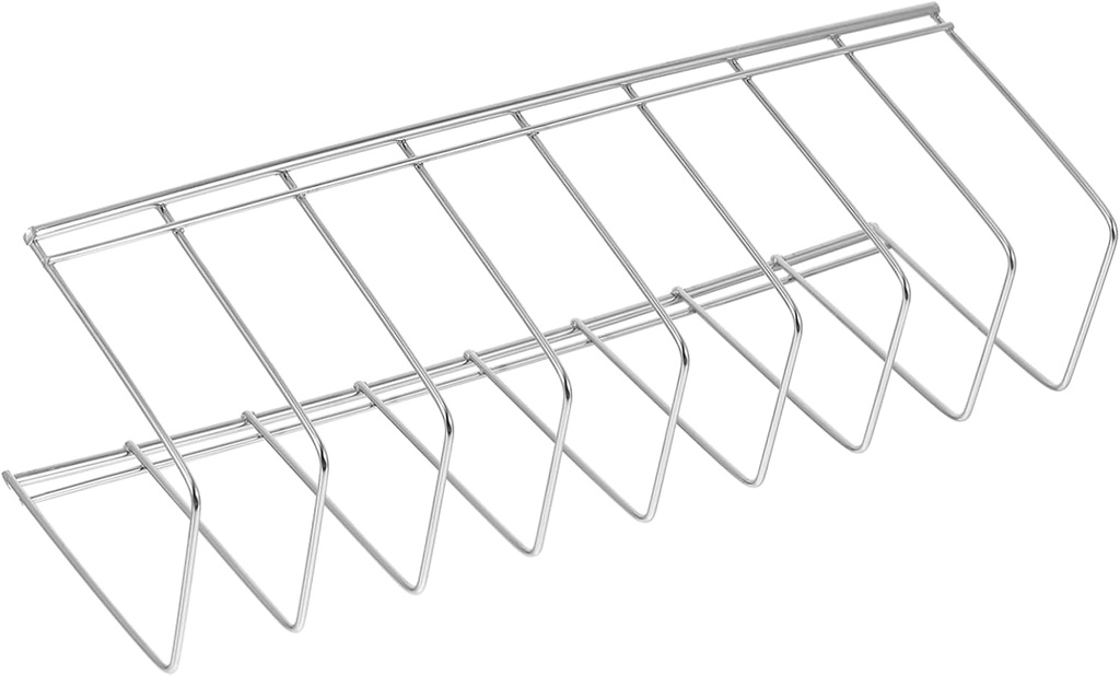Baluue Stainless Steel Multifunctional Plate Rack and Draining Bowl Holder Space-Saving Organizer for Pot Lids and Kitchen Utensils No Installation Required for Countertop and Cabinet Use