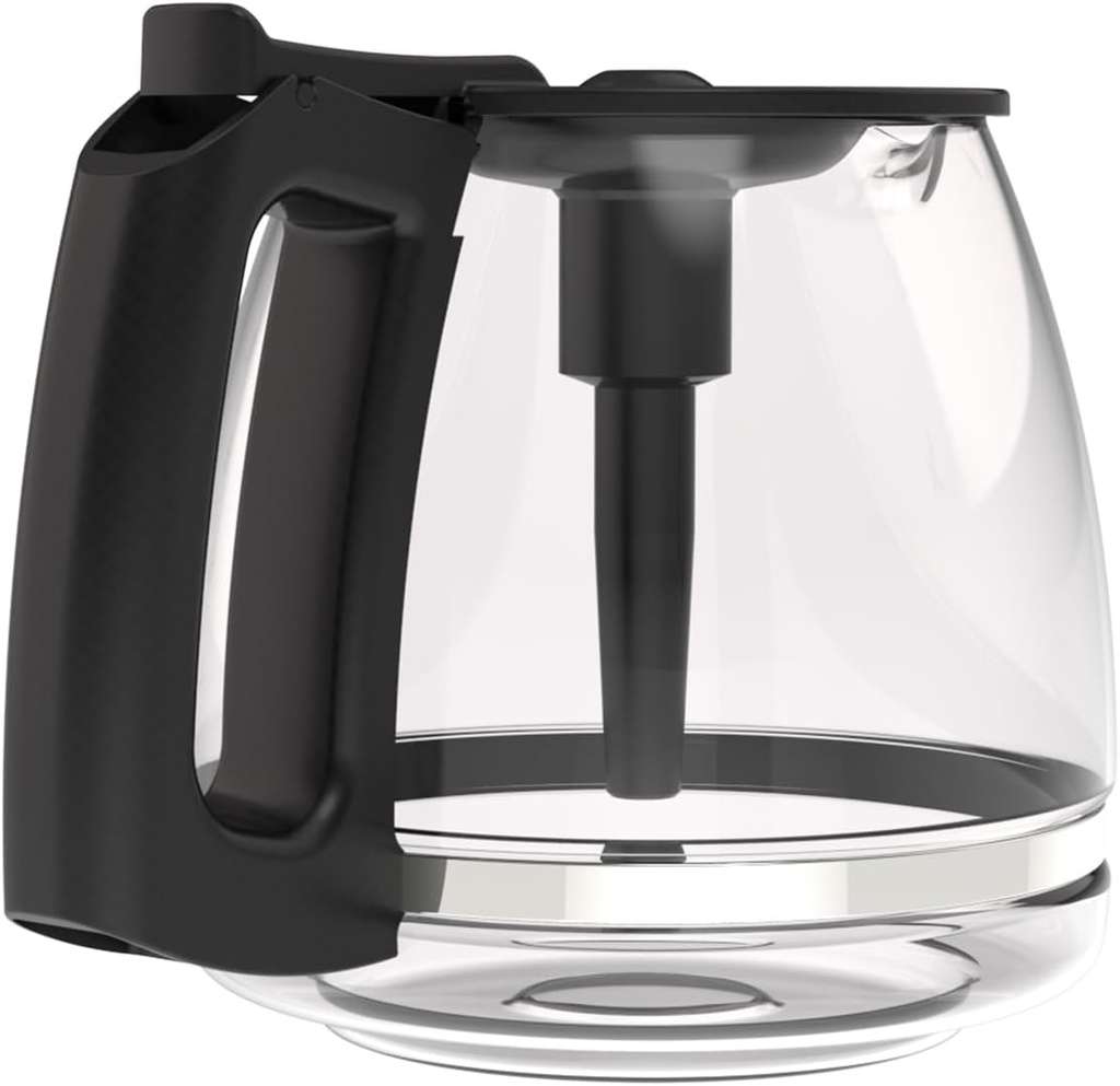Replacement Coffee Carafe for Black and Decker 12-CUP Coffee Maker, Black Handle